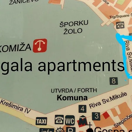 Gala Apartments Komiza Exterior photo